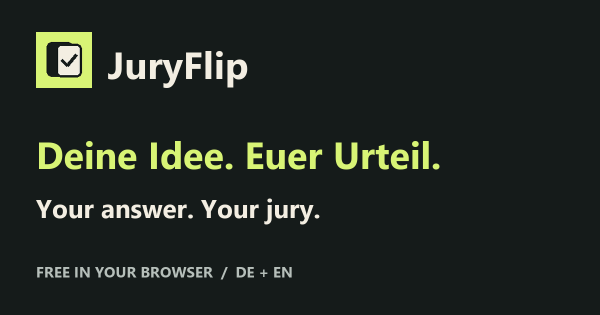 JuryFlip — Good words. Great verdicts.
